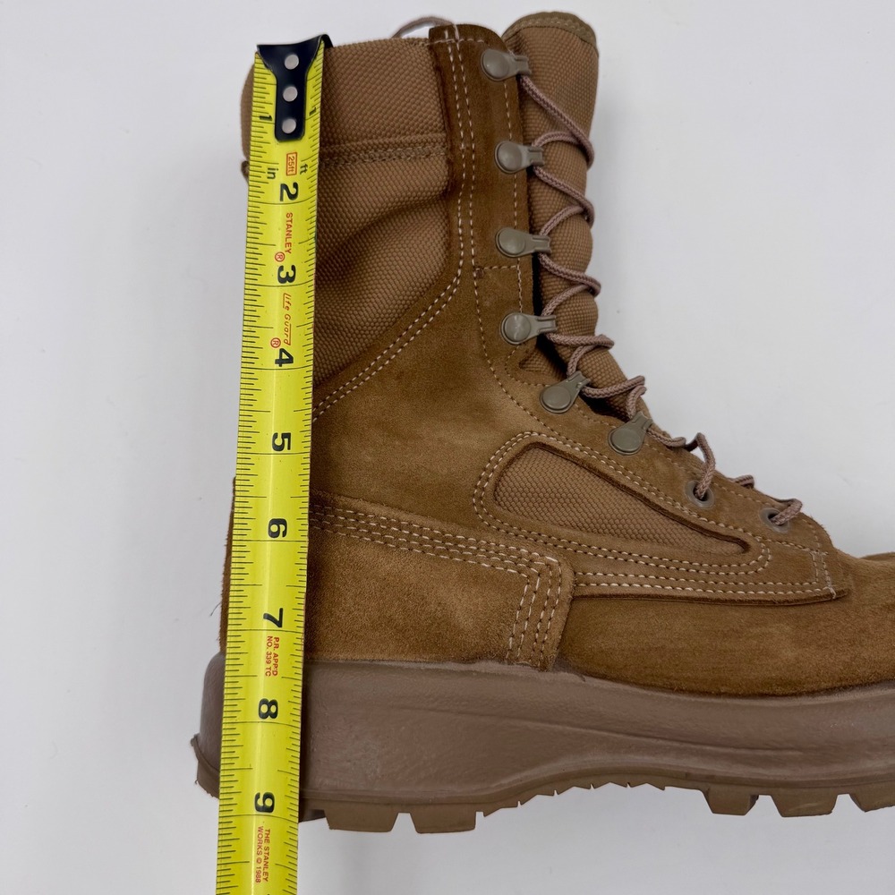 Belleville AFTW 8W Mens Flight Boots Coyote Brown AF Safe to Fly Vibram USA - Picture 9 of 10